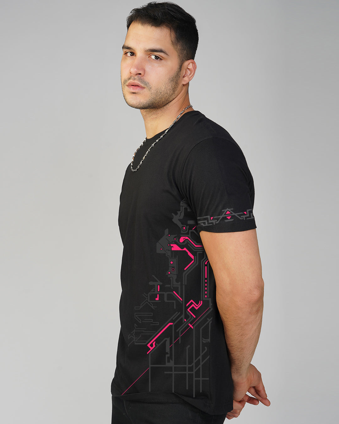 Metakore UV Light Reactive Cotoon Half Sleeve T-shirt