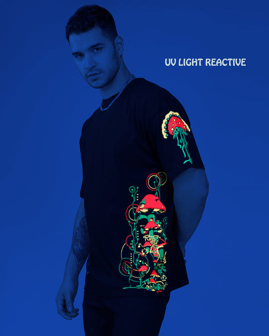 Shroom Fever | UV Light Reactive | Oversized T-Shirt