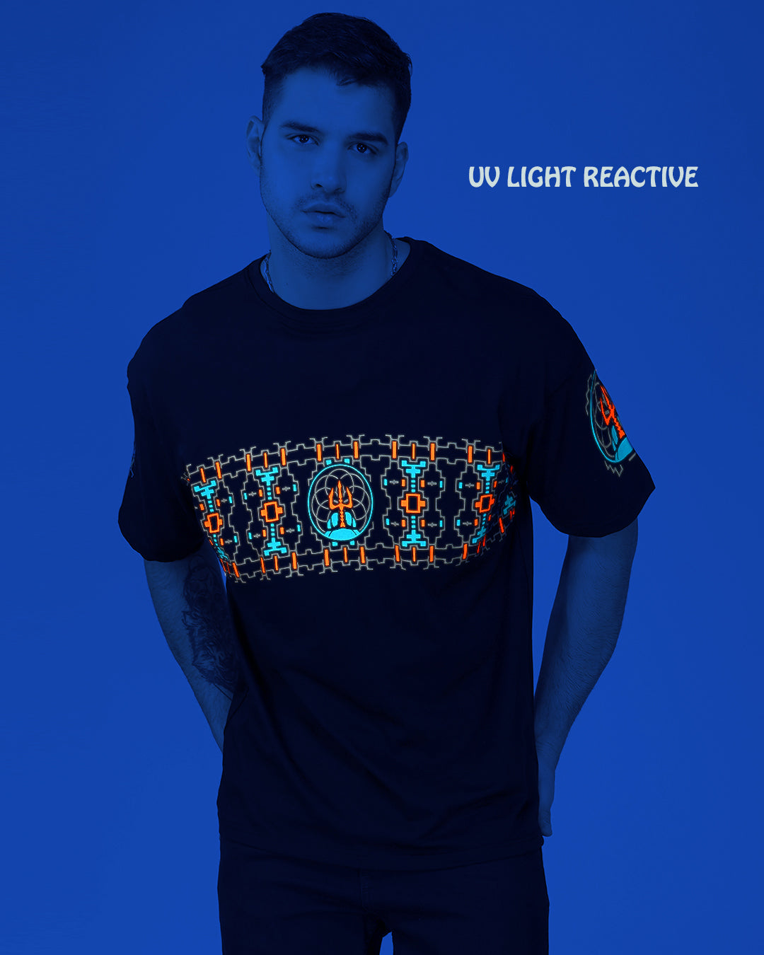 Shamanic | UV Light Reactive | Oversized T-Shirt