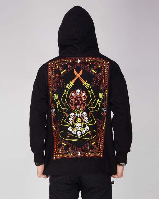 Bhadrakali | Oversized Hoodie | UV Light Reactive & Glow In Dark