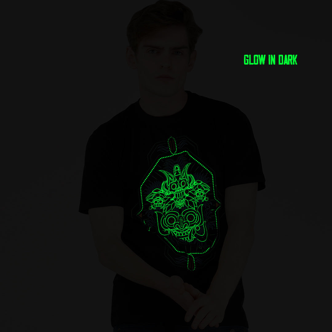 Shaman Mask UV Reactive & Glow in the Dark T-Shirt