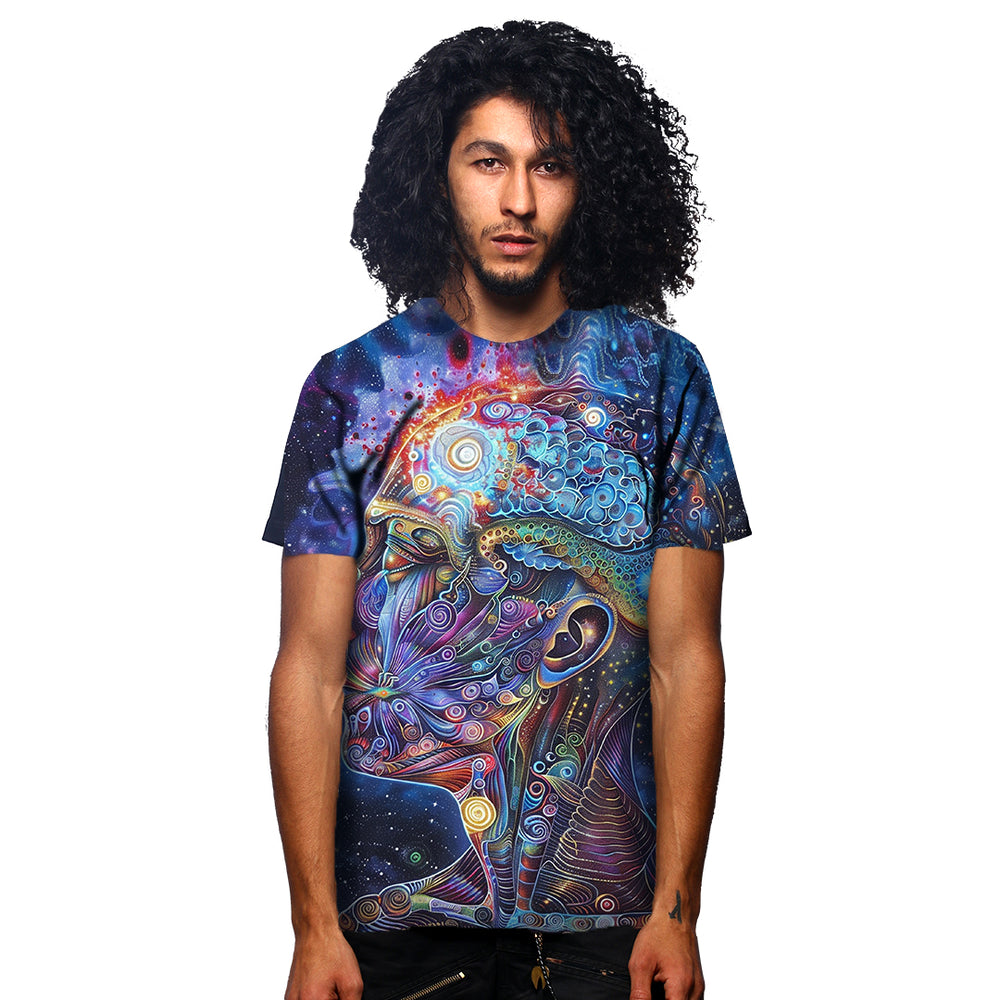 Cosmic Connection Full Printed Half Sleeve T-shirt