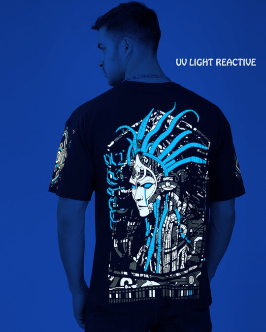 Brave | UV Light Reactive | Oversized Cotton T-Shirt