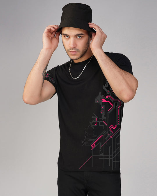 Metakore UV Light Reactive Cotoon Half Sleeve T-shirt