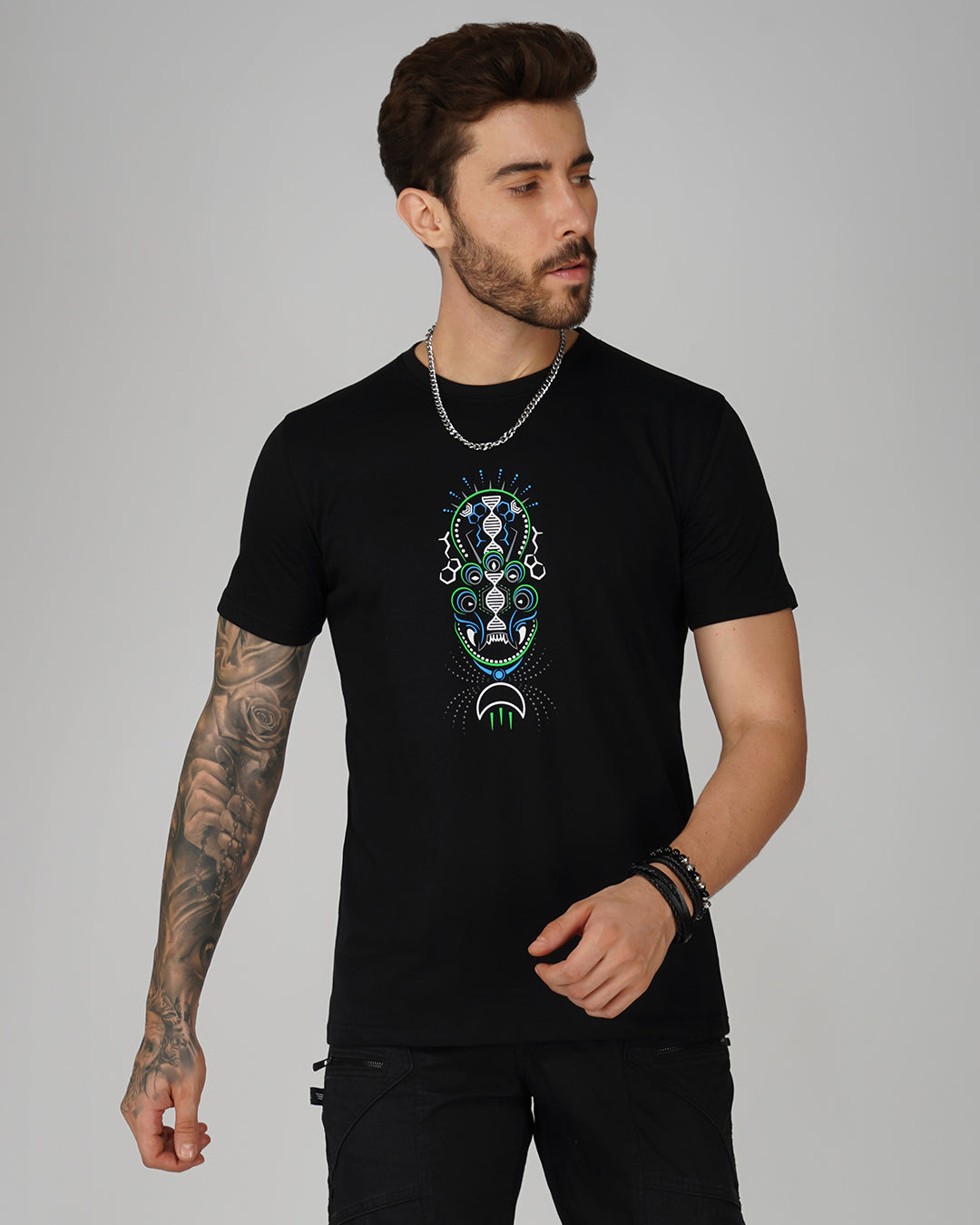 DMT Demon 0.1 UV Light Reactive & Glow In Dark T-Shirt