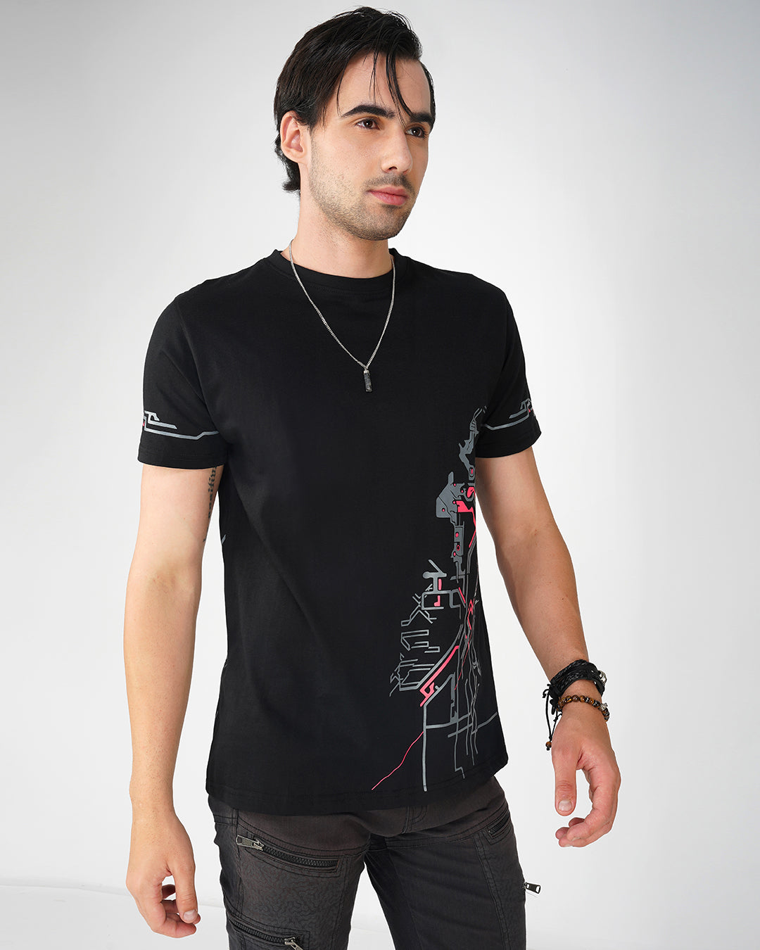 Metakore UV Light Reactive Cotoon Half Sleeve T-shirt