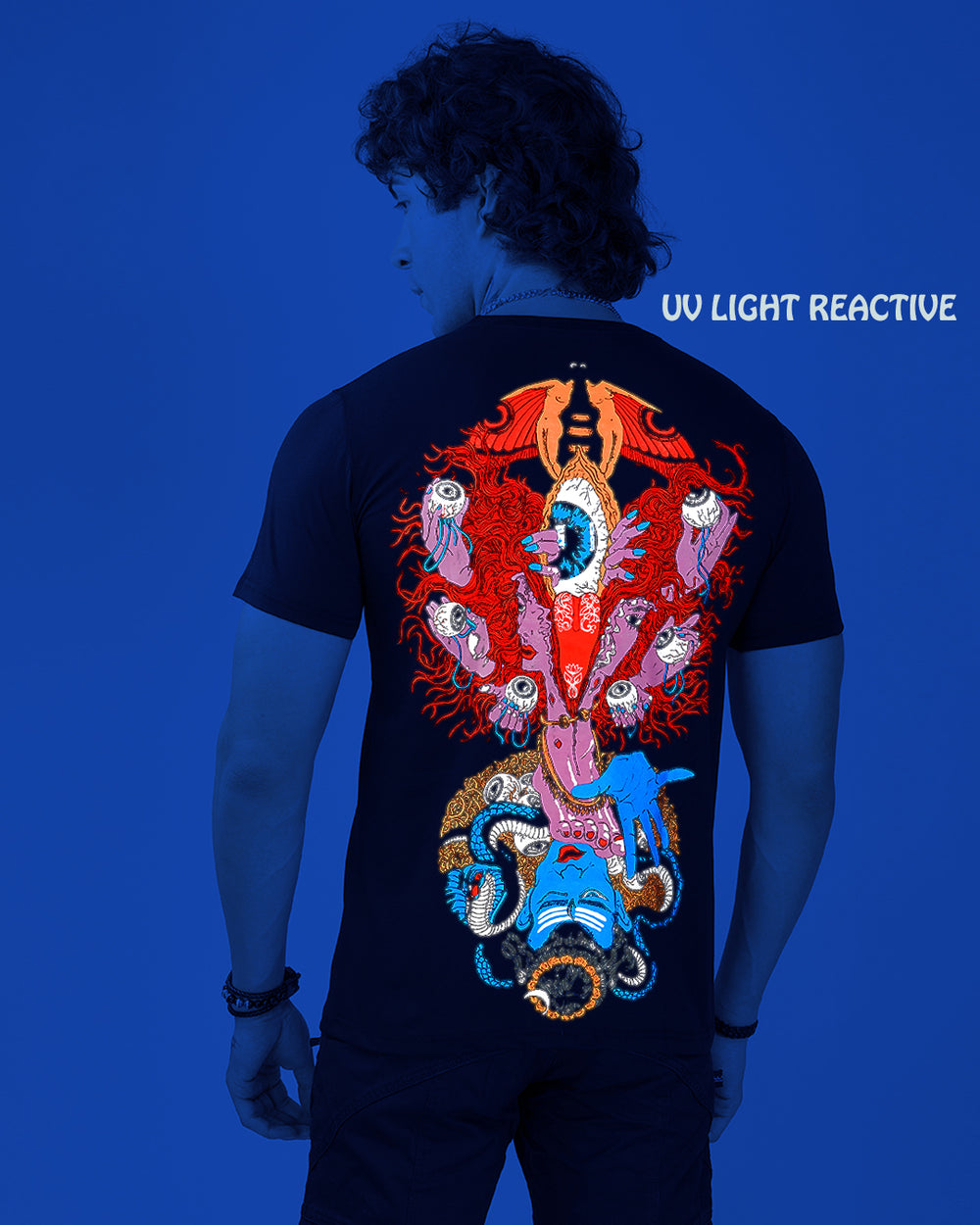 The Wrath of Kali | UV Light Reactive Cotton T-Shirt