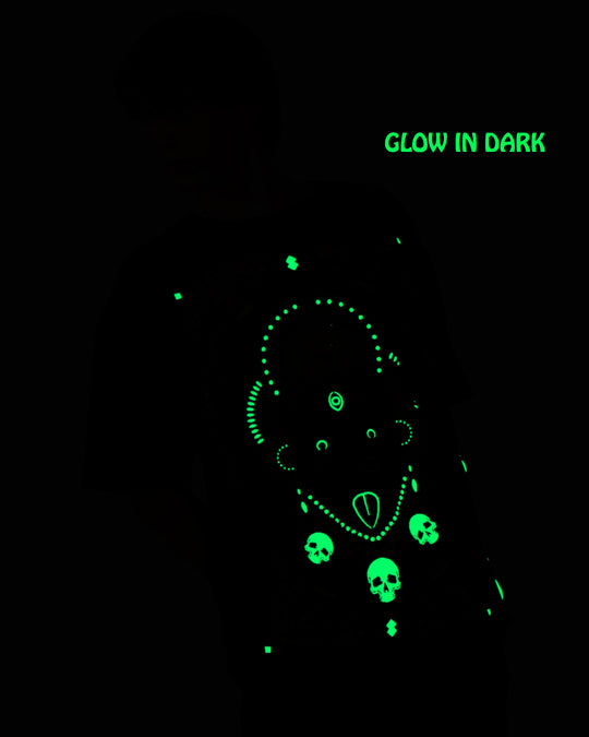 Bhadrakali | UV Light Reactive & Glow In Dark | Oversized T-Shirt