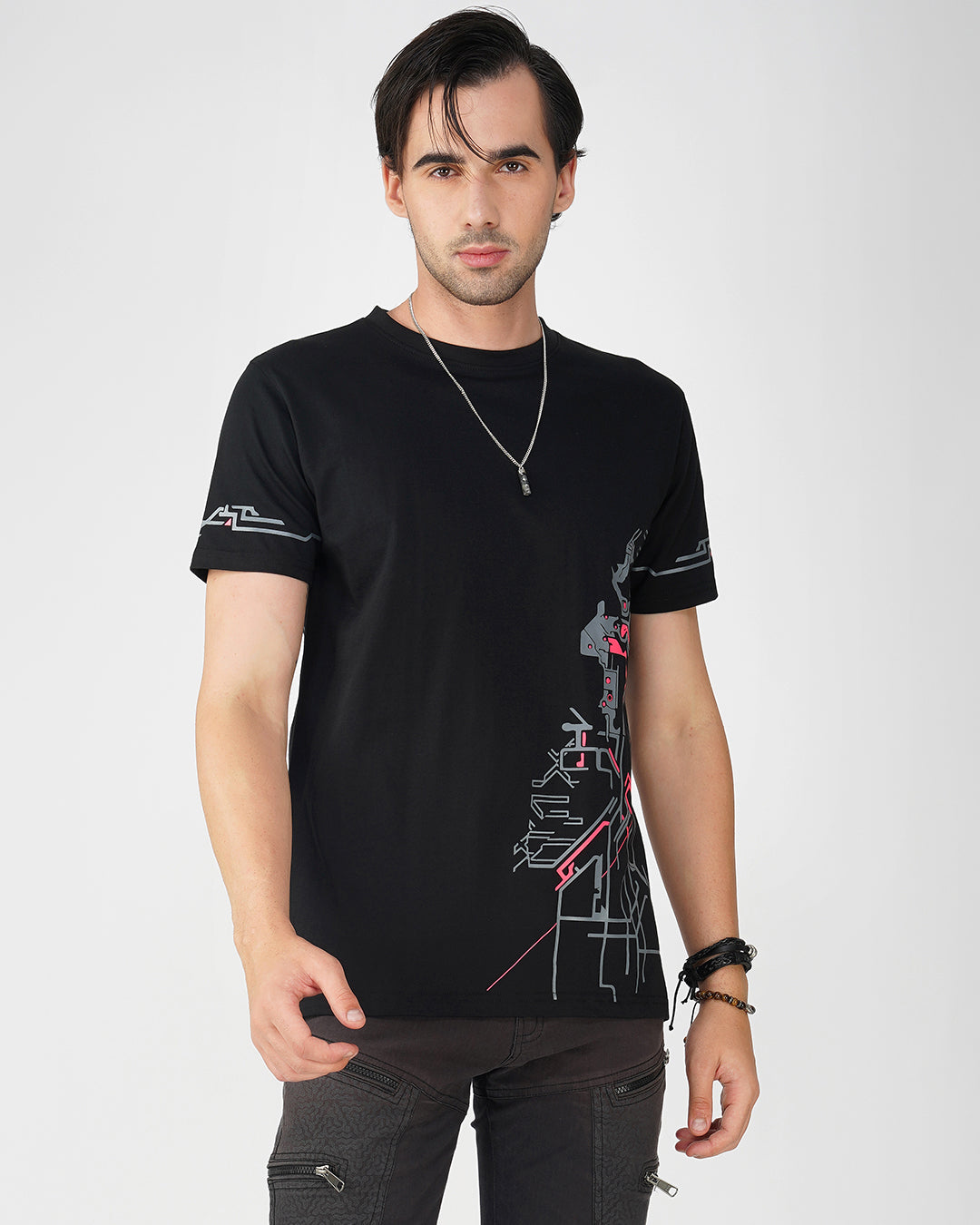 Metakore UV Light Reactive Cotoon Half Sleeve T-shirt