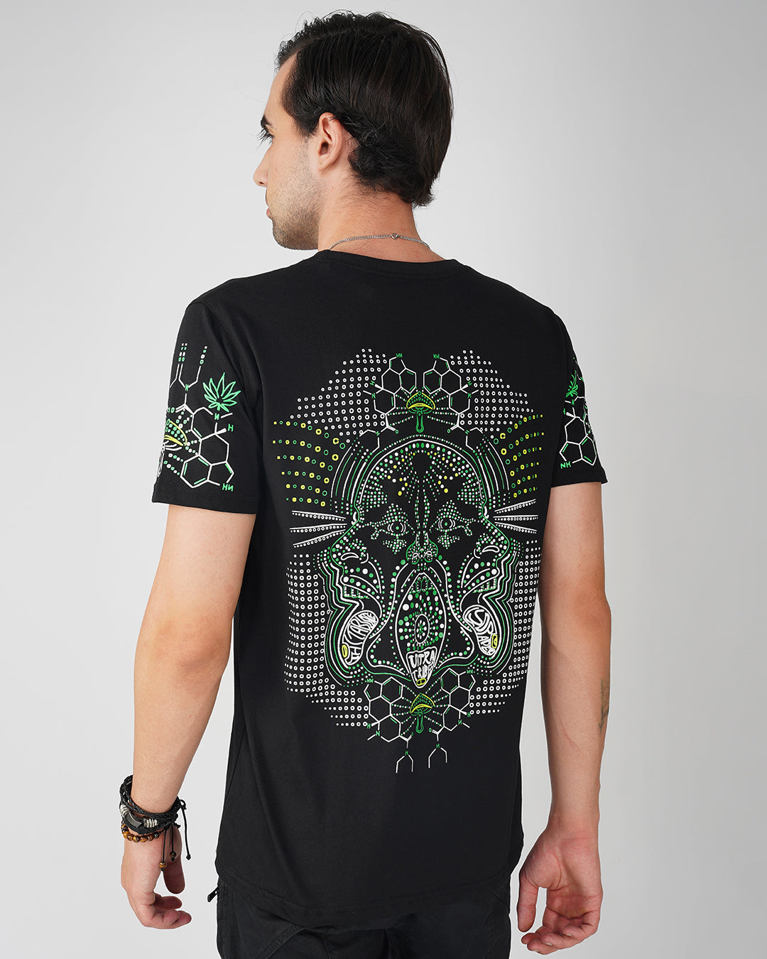 Cryptic Sintax | UV Reactive Plus Glow In Dark | Cotton Half Sleeve T-shirt