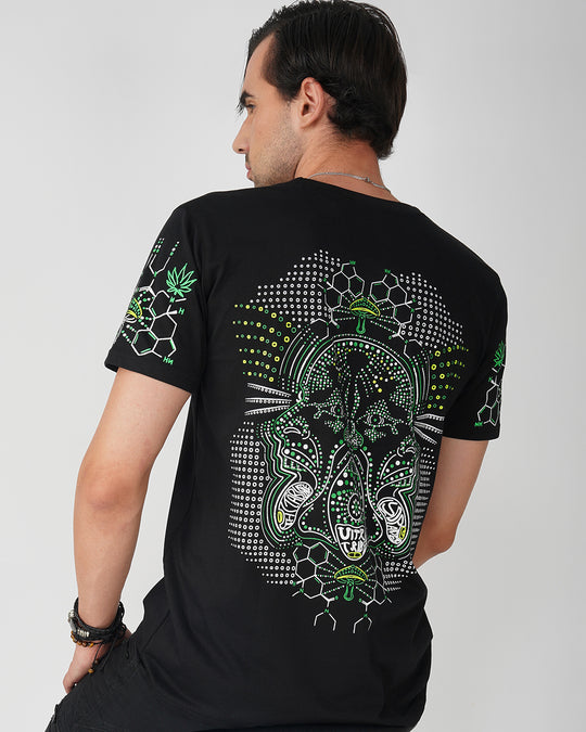 Cryptic Sintax | UV Reactive Plus Glow In Dark | Cotton Half Sleeve T-shirt