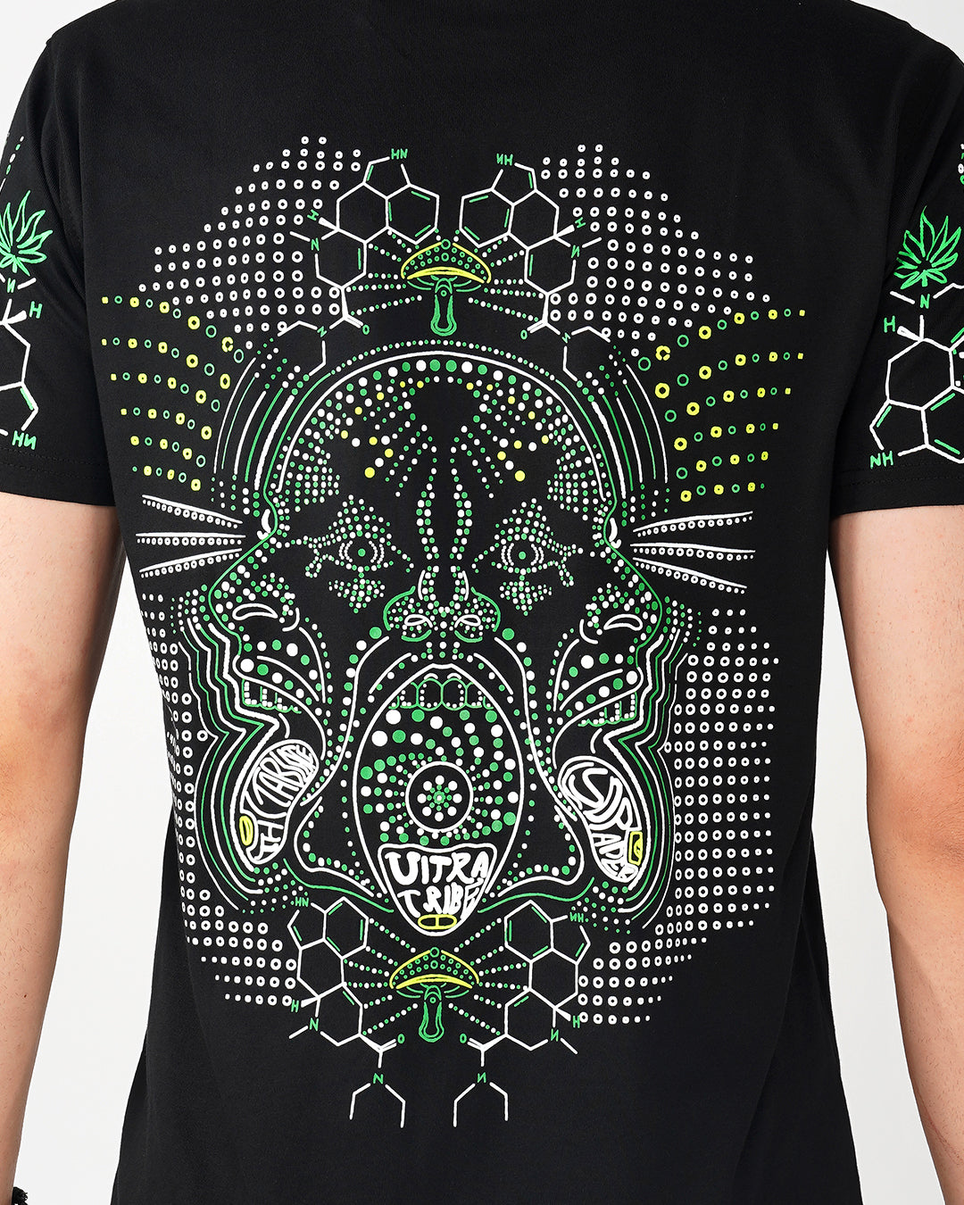 Cryptic Sintax | UV Reactive Plus Glow In Dark | Cotton Half Sleeve T-shirt