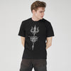 Sacred Trishul Glow In The Dark Cotton T Shirt