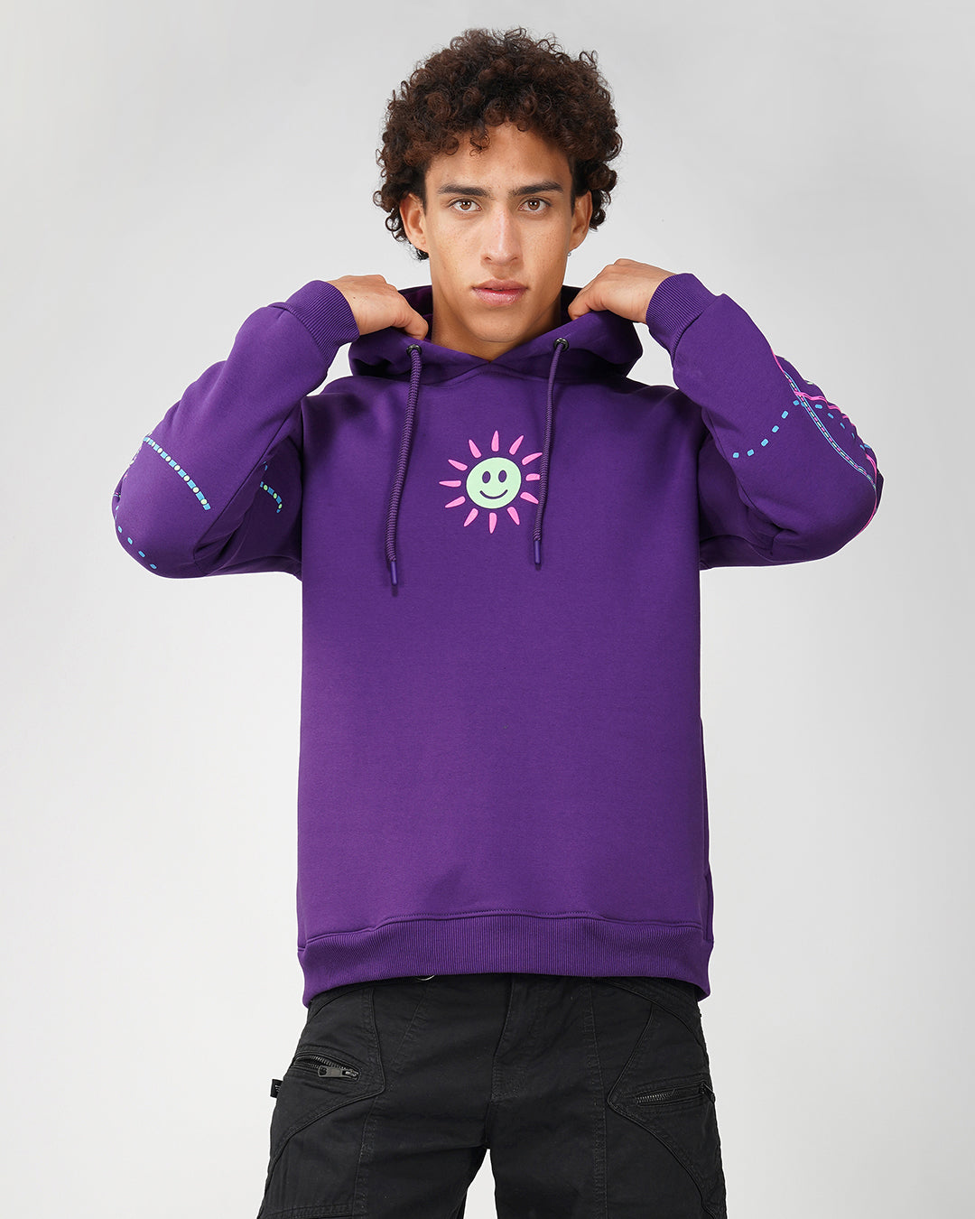 Tripmachine | Pullover Cotton Hoodie UV Light Reactive