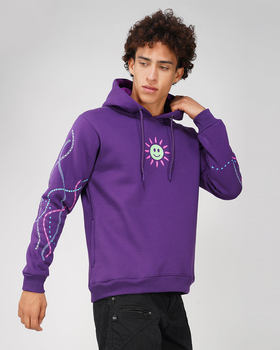 Tripmachine | Pullover Cotton Hoodie UV Light Reactive