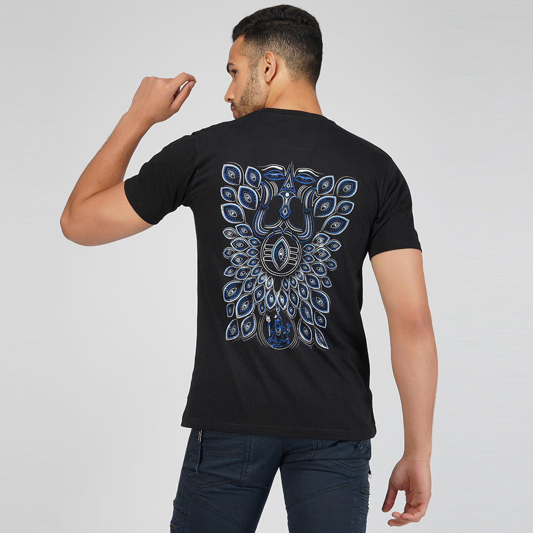 Shiva Trishul UV Reactive & Glow in the Dark T-Shirt
