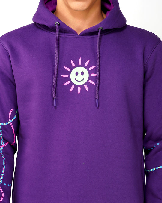 Tripmachine | Pullover Cotton Hoodie UV Light Reactive