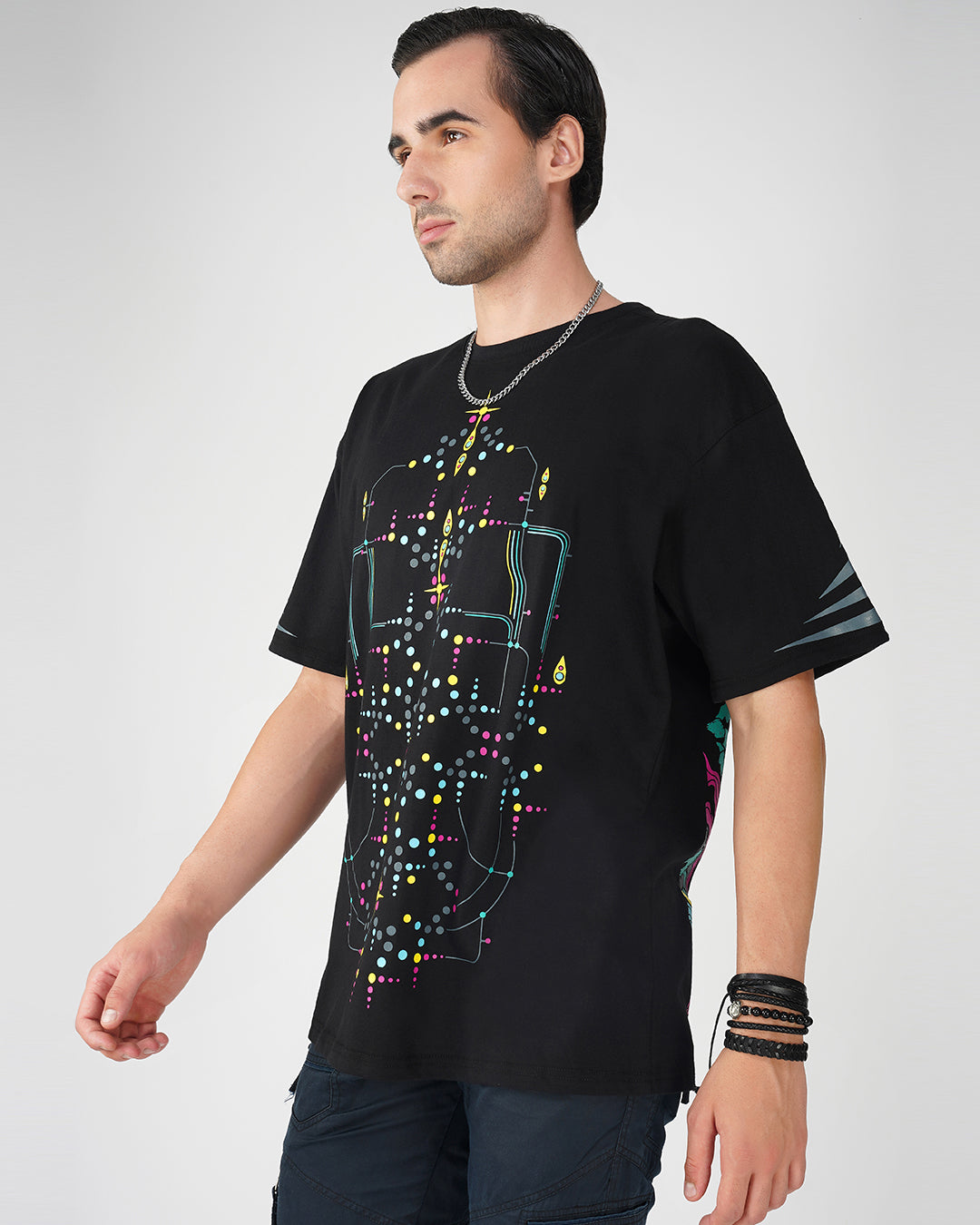 Parvati Power | UV Light Reactive | Oversized Cotton T-Shirt