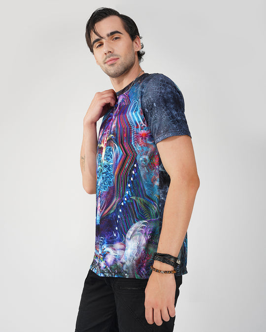 Aztac God Full Printed Half Sleeve T-shirt