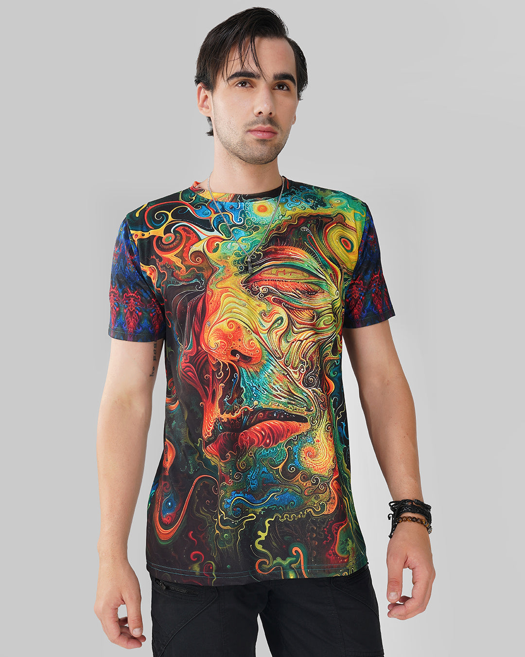 Loop of consciousness Full Printed Half Sleeve T-shirt