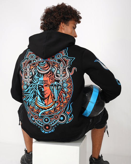 Shiva | UV Light Reactive & Glow In Dark | Cotton Hoodie