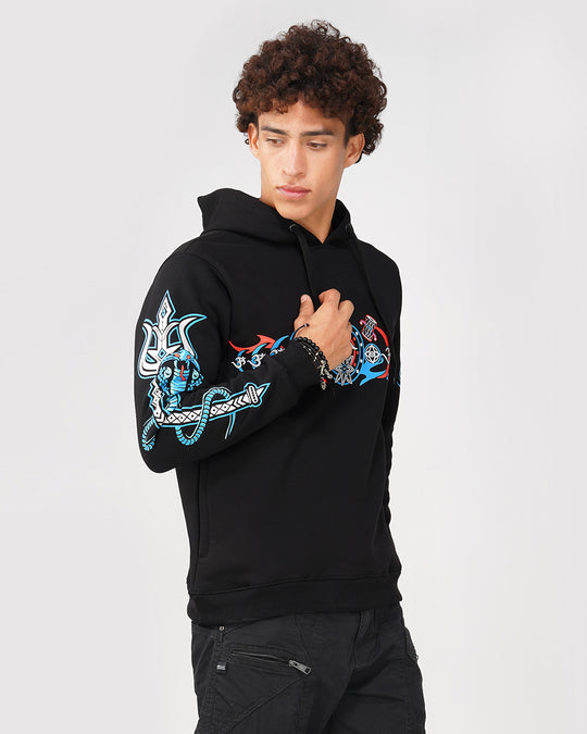 Shiva | UV Light Reactive & Glow In Dark | Cotton Hoodie