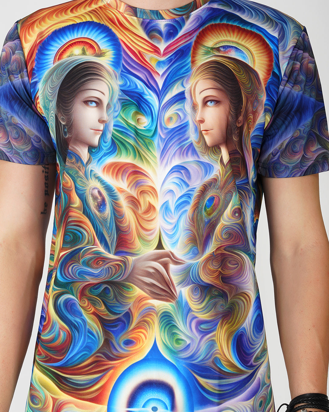 Quantum Yin Full Printed Half Sleeve T-shirt