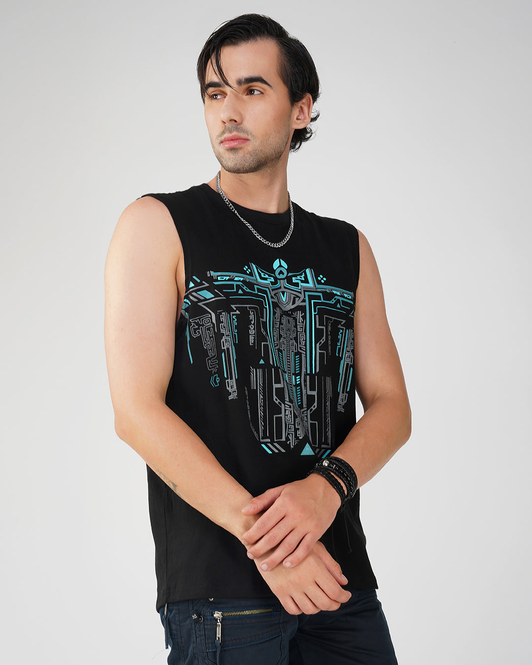 Trinity Machine UV Light Reactive Tank Top