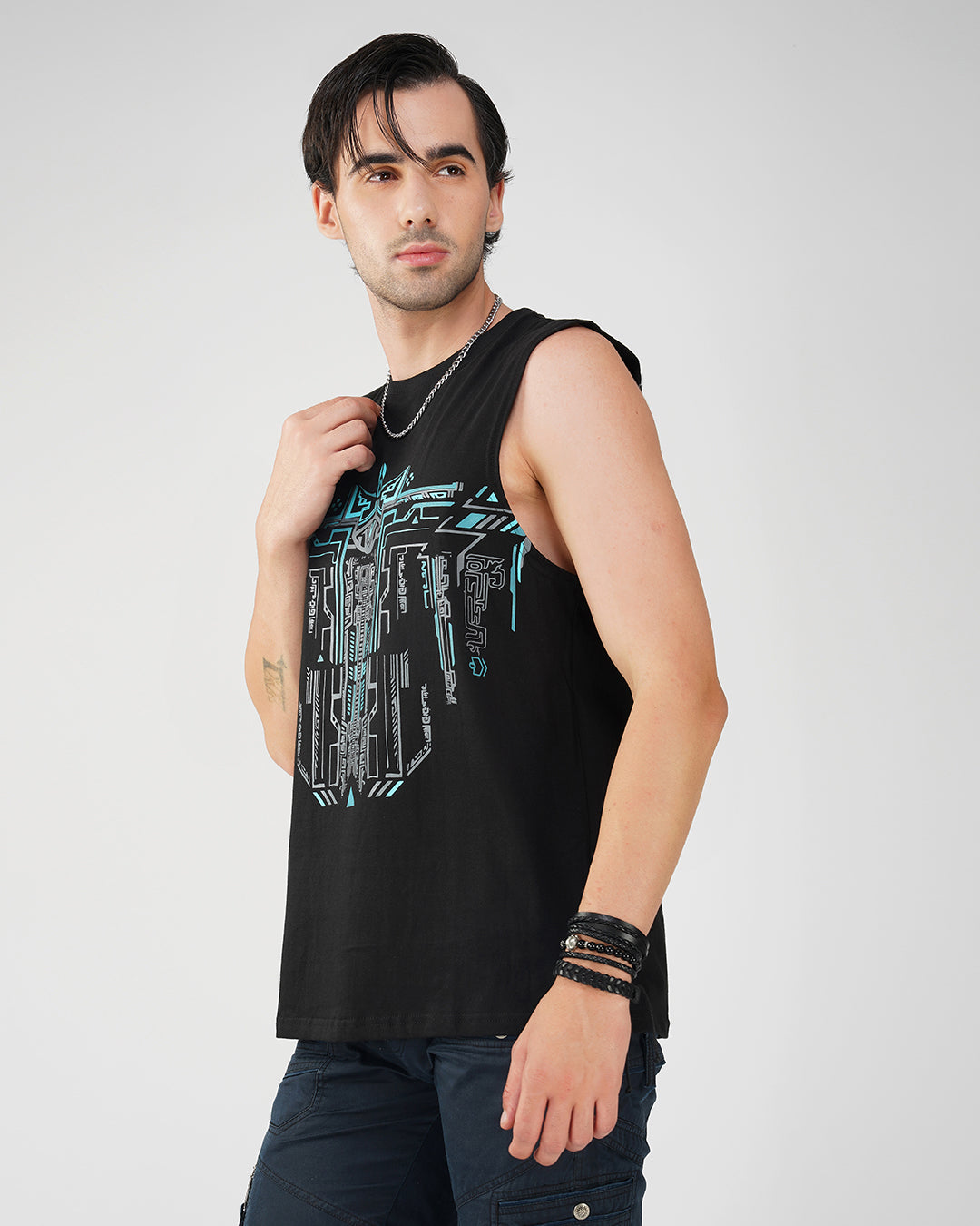 Trinity Machine UV Light Reactive Tank Top