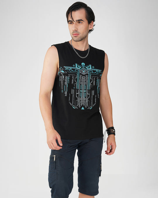 Trinity Machine UV Light Reactive Tank Top