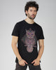 Demi-manches en coton hibou UV Plus Glow In Dark