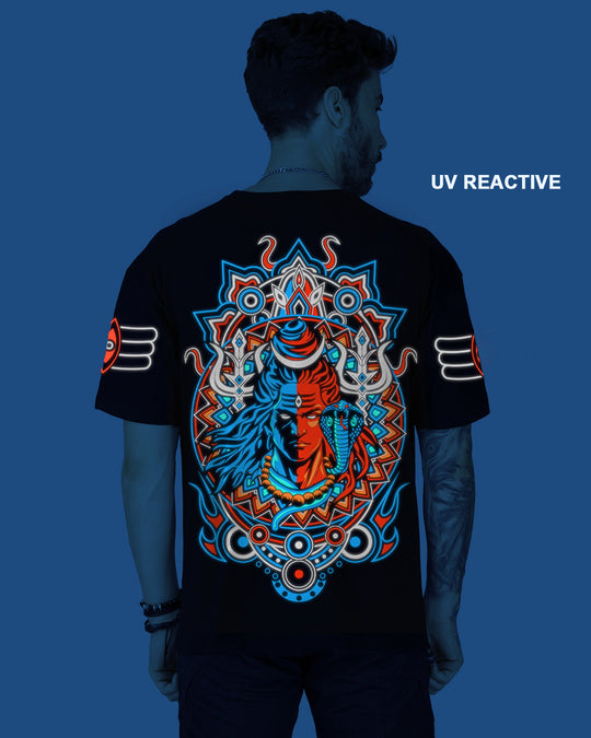 Shiva | UV Light Reactive & Glow In Dark | Oversized T-Shirt