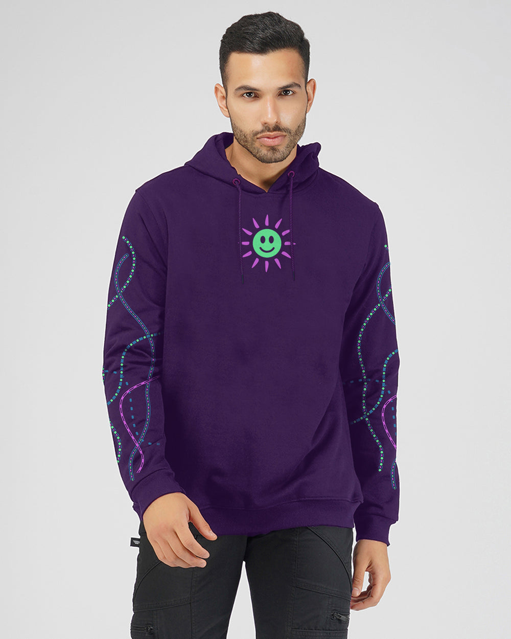 Tripmachine | Pullover Cotton Hoodie UV Light Reactive