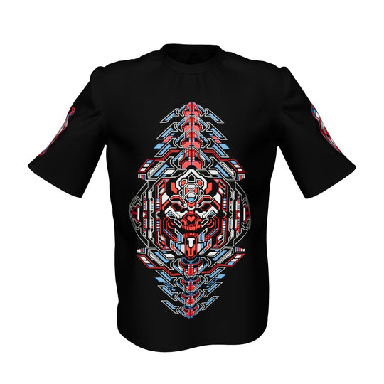 Cyberpunk Skull | UV Light Reactive & Glow In Dark | Oversized T-Shirt