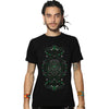 T-shirt Cyberpunk Skull réactif aux UV et phosphorescent